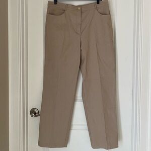 ST JOHN SPORT BY MARIE GRAY Tan Trousers Pants Slack Women’s 16 Minimalist